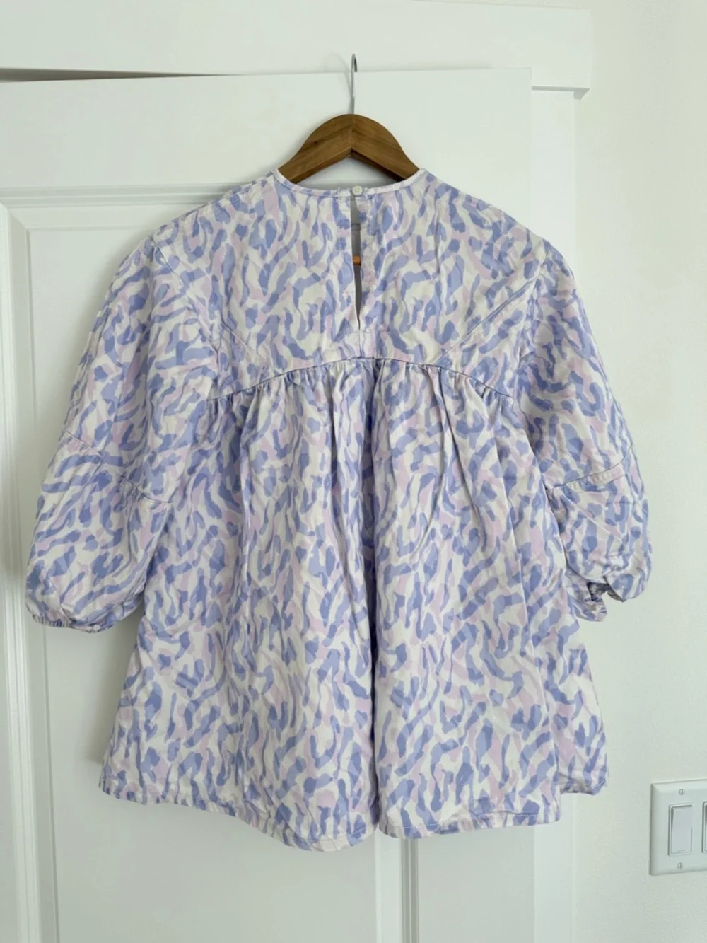 Mint Velvet Girls' Pastel Lavender Animal Print Dress 8y